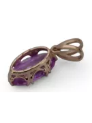 Anhänger Vintage-Stil Amethyst Original Vintage 14 K Roségold vpc019r