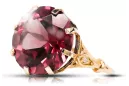 Bague vintage en or rose 14 carats avec rubis Original Vintage Jewlery vrc073