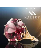 Ruby Original Vintage 14K Rose Gold Inel Bijuterii vintage vrc073