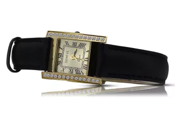 Gold men's watch Geneve ★ zlotychlopak.pl ★ Gold purity 585 333 Low Price!