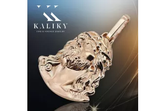 Pandantiv icoană medalion Jezus ★ https://zlotychlopak.pl/ro/ ★ Aur 585 333 preț scăzut