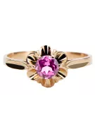 Anillo Amatista Original Vintage 14K Rose Gold Vintage vrc004r