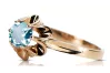 Vintage Ring Aquamarine Original Vintage 14K Rose Gold vrc004r