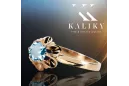 Vintage Ring Aquamarine Original Jahrgang 14K Rose Gold vrc004r