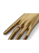 Vintage Ring Aquamarine Original Jahrgang 14K Rose Gold vrc004r