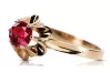 Ruby Original Vintage 14K Rose Gold Ring Vintage craft vrc004r