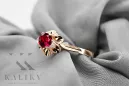 Ruby Original Vintage 14K Rose oro anillo vintage artesanía vrc004r