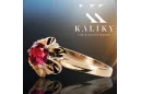 Ruby Original Vintage 14K Rose oro anillo vintage artesanía vrc004r