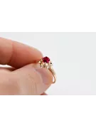 Ruby Original Vintage 14 Karat Roségold Ring Vintage Handwerk vrc004r