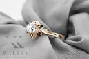 Original Jahrgang 14K Rose Gold Zirkon Ring Vintage Jewlery vrc004r