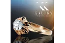 Original Vintage 14K Rose Gold Zircon Ring Bijuteria Vintage vrc004r