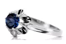 Argent sterling 925 Sapphire Ring Vintage vrc004s