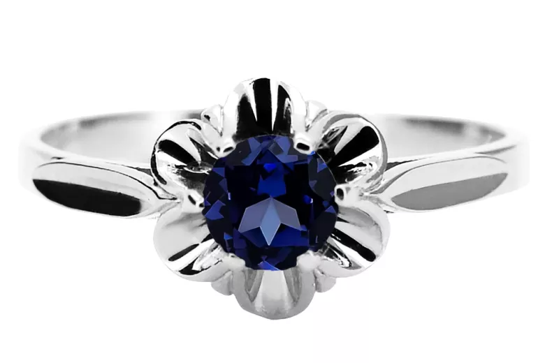 Серебро 925 Sapphire Ring Vintage vrc004s