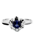 Argent sterling 925 Sapphire Ring Vintage vrc004s