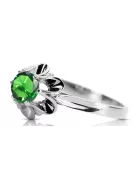 Emerald Sterling argent 925 Ring Vintage craft vrc004s