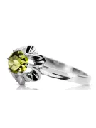 Inel Vintage artizanal Galben Peridot Sterling argint 925 vrc004s