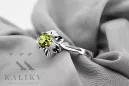 Ring Vintage artisanat Peridot argenté 925 vrc004s