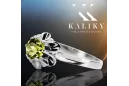 Каблучка Vintage craft Yellow Peridot зі срібла 925 проби vrc004s