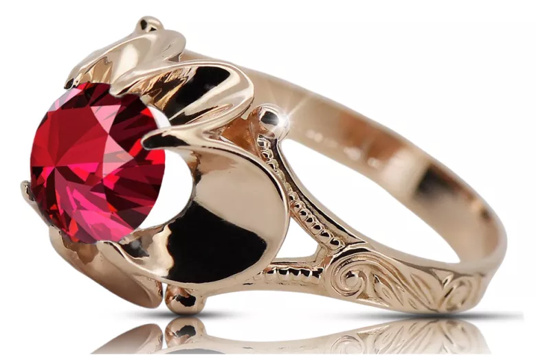 Anillo Estilo vintage Ruby Original Vintage 14K Rose Gold vrc377r