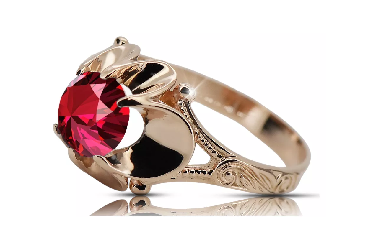 Anillo Estilo vintage Ruby Original Vintage 14K Rose Gold vrc377r