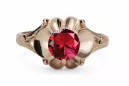 Anillo Estilo vintage Ruby Original Vintage 14K Rose Gold vrc377r