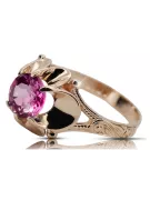 Amethyst Original Vintage 14K Rose Gold Ring Vintage craft vrc377r