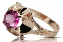 Amethyst Original Vintage 14K Rose Gold Ring Vintage craft vrc377r