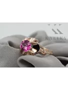 Amethyst оригінальний Vintage 14K рожевий золото кільце Vintage ремесла vrc377r