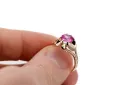 Amethyst Original Vintage 14K Rose Gold Ring Vintage craft vrc377r