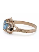 Inel Vintage Aquamarine Original Vintage 14K Rose Gold vrc377r