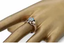 Inel Vintage Aquamarine Original Vintage 14K Rose Gold vrc377r