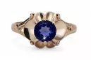 Original Vintage 14K Rose Gold Sapphire Ring Vintage craft vrc377r