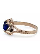 Original Vintage 14K Rose Gold Sapphire Ring Vintage craft vrc377r