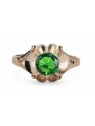 Ring Vintage Stil Emerald Original Vintage 14K Rose Gold vrc377r