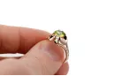 Style vintage Ring Yellow Peridot Original Vintage 14K Rose Gold vrc377r