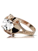 Original Jahrgang 14K Rose Gold Zircon Ring Vintage Stil vrc377r