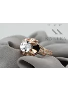 Original Jahrgang 14K Rose Gold Zircon Ring Vintage Stil vrc377r