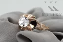 Original Vintage 14K Rose Gold Zircon Ring Vintage style vrc377r