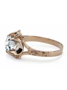 Original Jahrgang 14K Rose Gold Zircon Ring Vintage Stil vrc377r