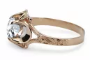 Original Jahrgang 14K Rose Gold Zircon Ring Vintage Stil vrc377r