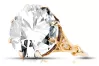 Zircon Original Vintage 14K Rose Gold Ring Vintage vrc073r