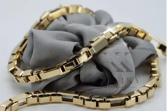 copy of Dviejų spalvų 14k Gold unikali inkaro grandinėlė naujas modelis Puikus!cc067yw