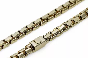 Único 14k Nuevo modelo de cadena de anclaje de oro Excelente! cc068y