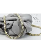 Złoty łańcuszek 14k Fantazy diamentowany cc069yw