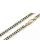 Złoty łańcuszek 14k Fantazy diamentowany cc069yw