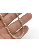Złoty łańcuszek 14k Fantazy diamentowany cc069yw