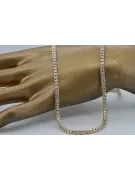 Złoty łańcuszek 14k Fantazy diamentowany cc069yw