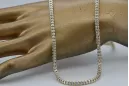 Złoty łańcuszek 14k Fantazy diamentowany cc069yw