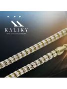 Złoty łańcuszek 14k Fantazy diamentowany cc069yw