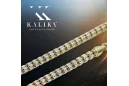 Złoty łańcuszek 14k Fantazy diamentowany cc069yw